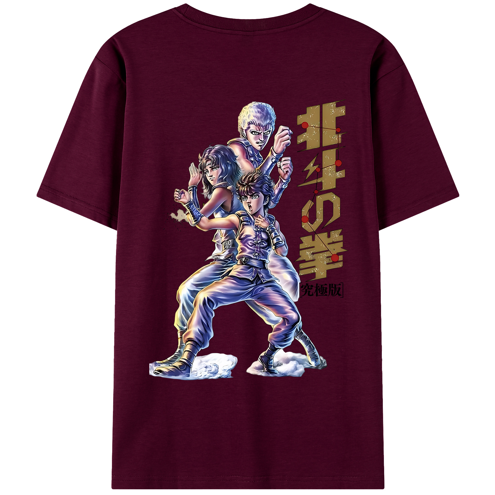 （画像用） 北斗の拳 Fist of the North Star レディース半袖Tシャツ(バックプリント)